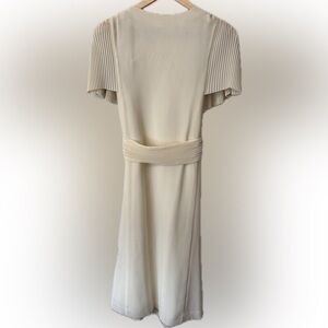 Pierre Cardin Boutique - Vintage 80s cream dress with pleated sleeves